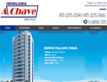 Tablet Screenshot of imobiliariaachave.com.br